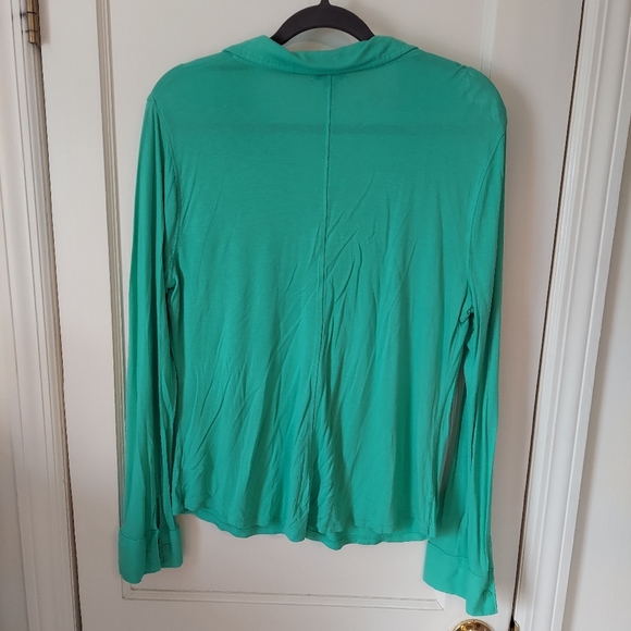 Green Button Down Shirt - Picture 2 of 5